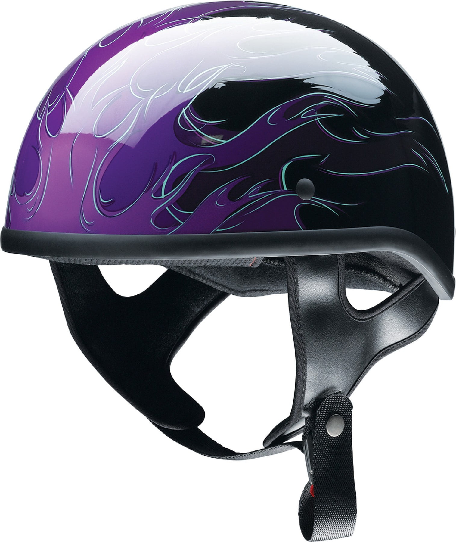 Z1R CC Hellfire Motorcycle Half Helmet Purple XS