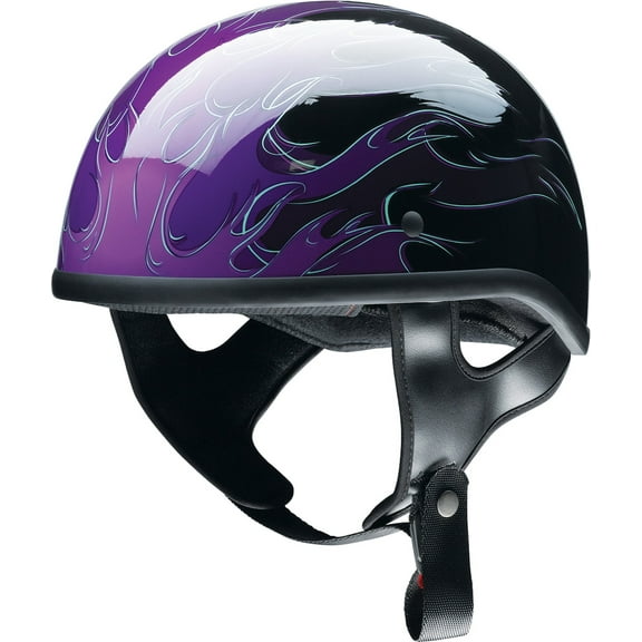 Z1R CC Hellfire Motorcycle Half Helmet Purple XS