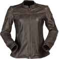 thumbnail image 1 of Z1R Chimay Womens Leather Motorcycle Jacket Brown 2W, 1 of 2