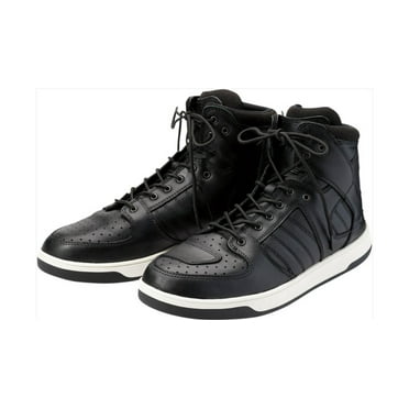 Z1R Frontline Mens Leather Motorcycle Boots Black 11 USA
