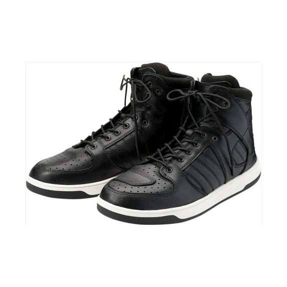 Z1R Frontline Mens Leather Motorcycle Boots Black 14 USA