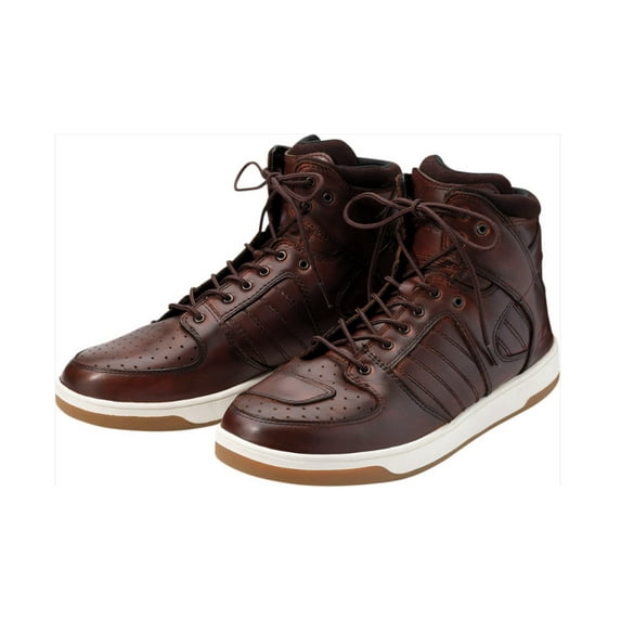 Z1R Frontline Mens Leather Motorcycle Boots Brown 14 USA