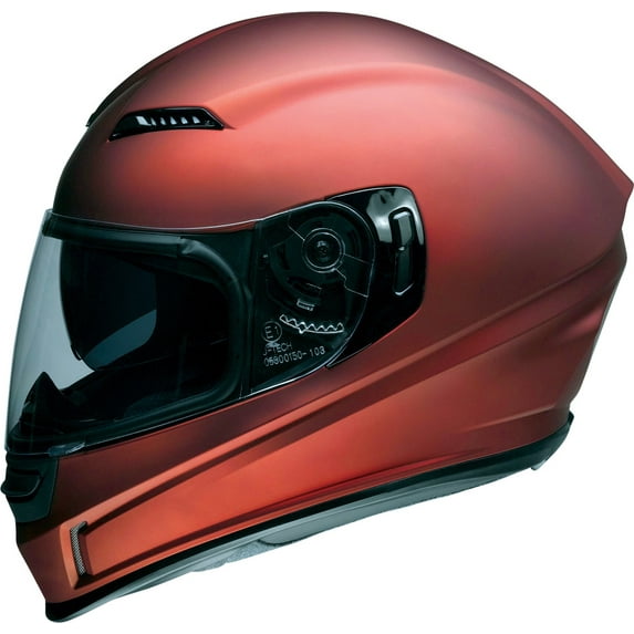 Z1R Jackal Solid Motorcycle Helmet Satin Red XL