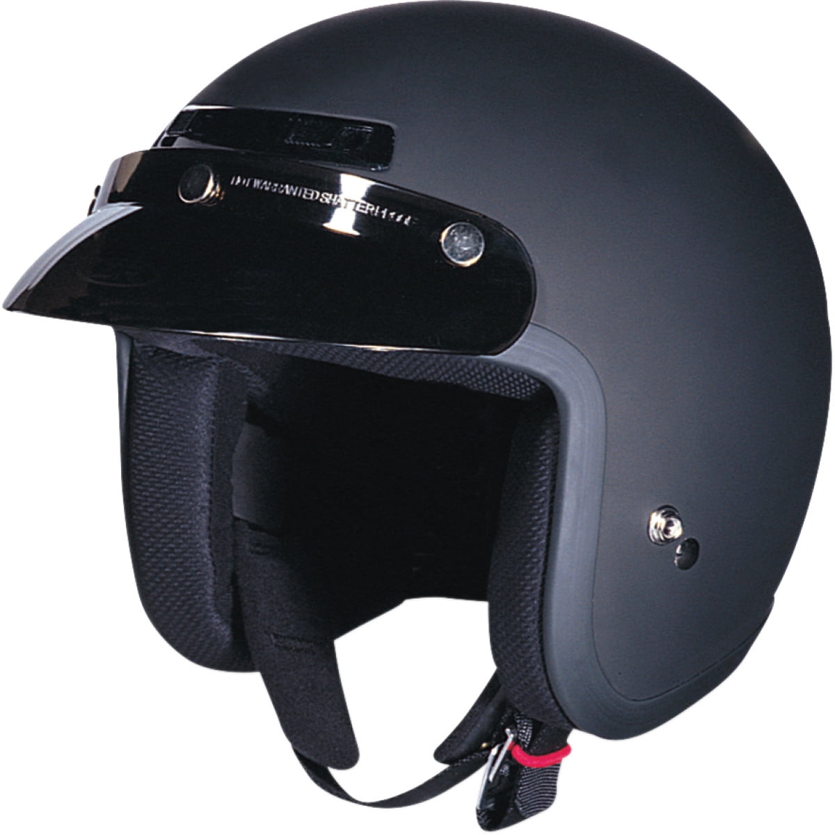 Z1R Jimmy Solid Open Face Helmet Flat Black XXS