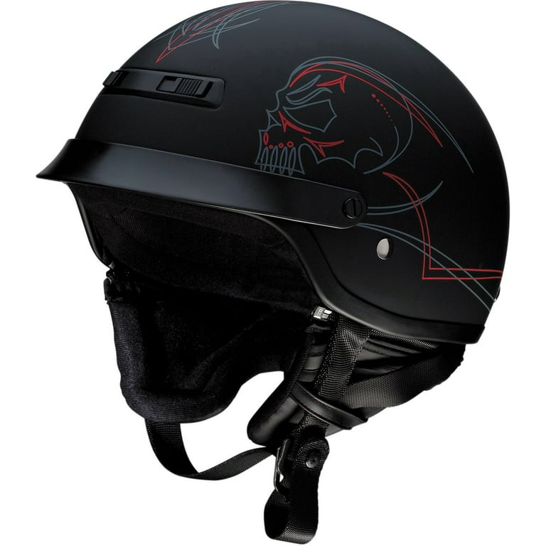 Z1R Nomad Evilocity Motorcycle Half Helmet Black XS Walmart