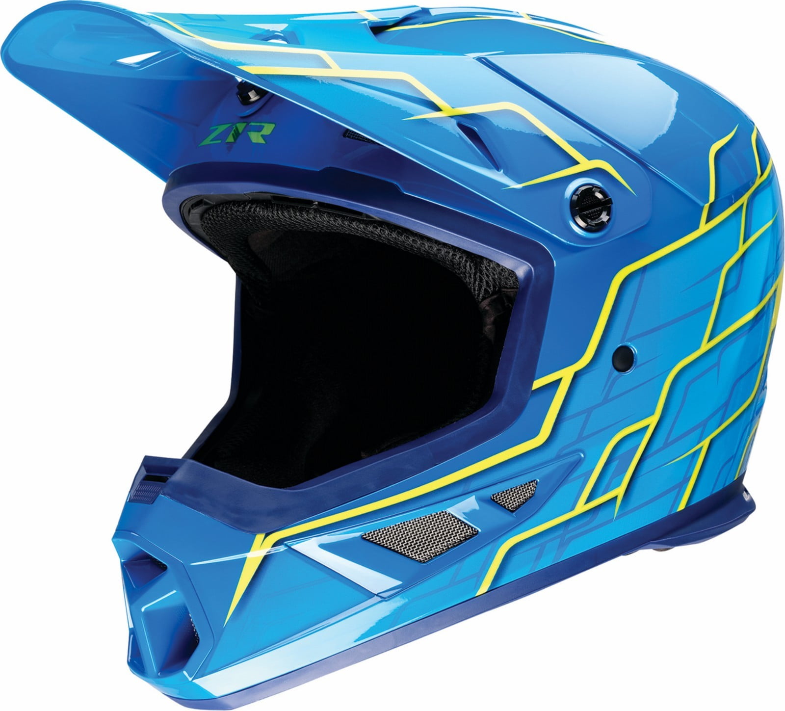 Z1R Rise 2.0 Hyacinth MX Offroad Helmet Teal Yellow XS Walmart