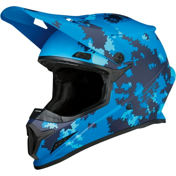 Z1R Rise Camo 2 Digi MX Offroad Helmet Blue XL