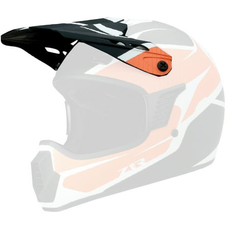 Z1R Rise Helmet Child Replacement Visor/Peak Flame Orange