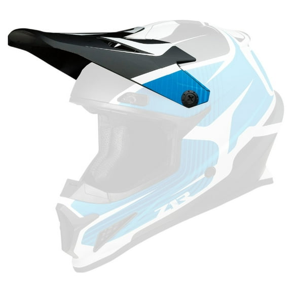 Z1R Rise Helmet Visor/Peak Flame Blue