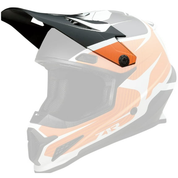 Z1R Rise Helmet Visor/Peak Flame Orange