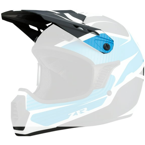Z1R Rise Helmet Youth Replacement Visor/Peak Flame Blue