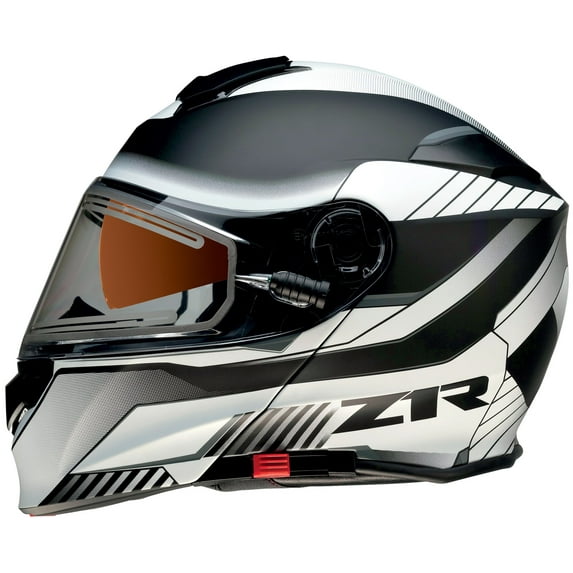 Z1R Solaris Scythe Snow Helmet w/Heated Electric Shield White/Black MD