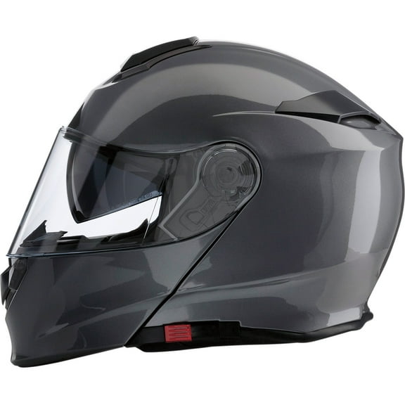 Z1R Solaris Solid Modular Motorcycle Helmet Dark Silver 4XL