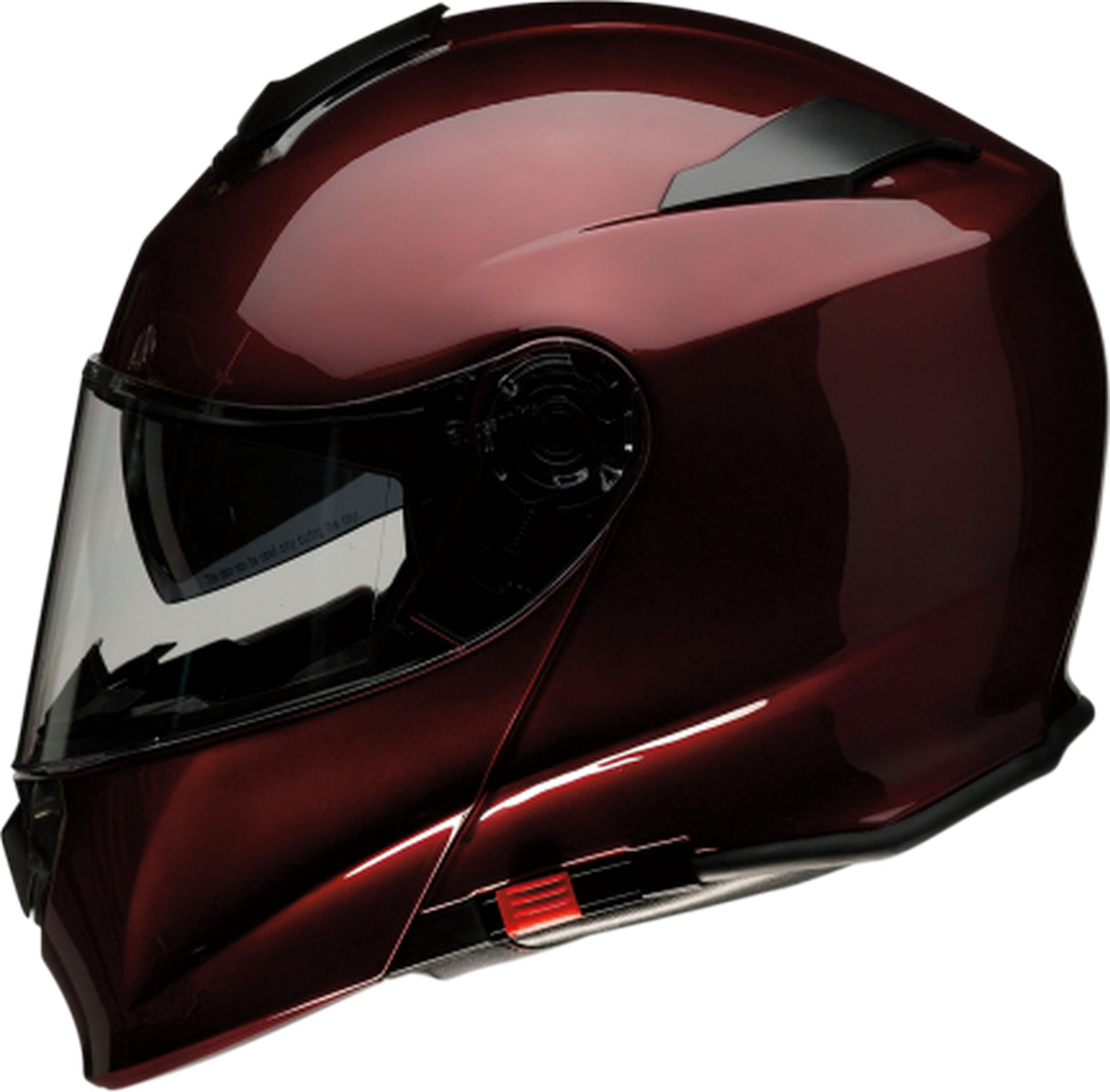 Z1R Solaris Solid Modular Motorcycle Helmet Wine 3XL