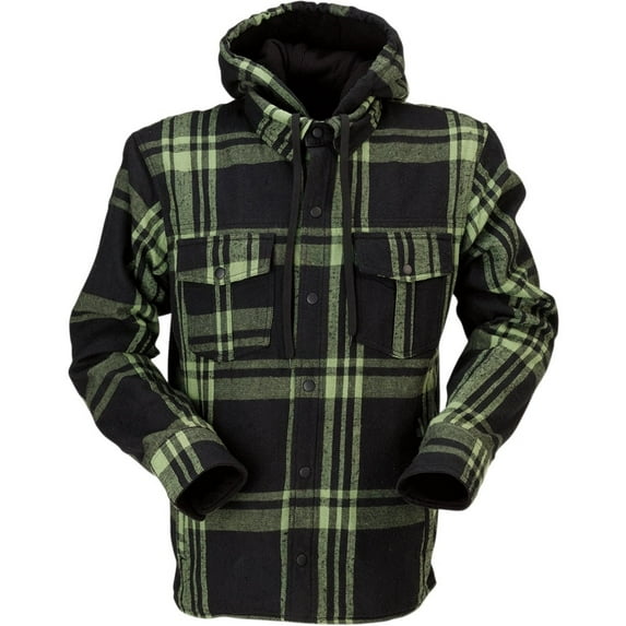 Z1R Timber Flannel Riding Shirt - Black/Olive