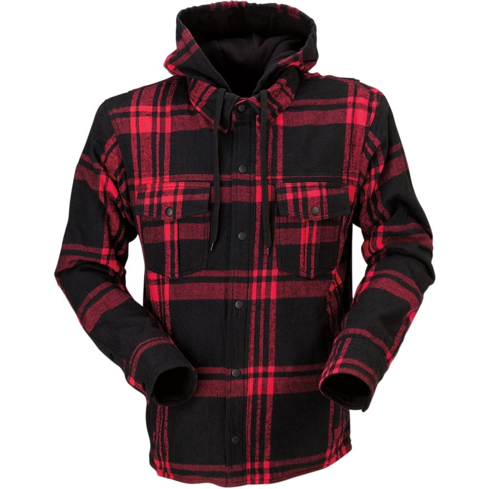 Z1R Timber Flannel Riding Shirt - Black/Red - Walmart.com