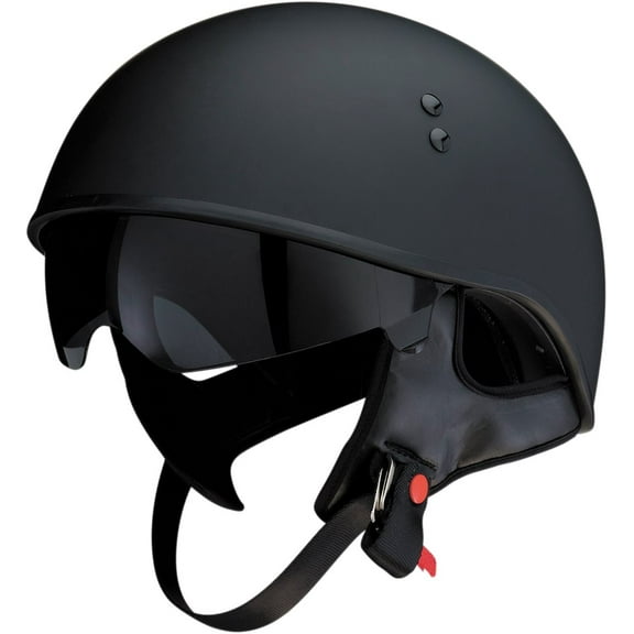 Z1R Vagrant Motorcycle Half Helmet Flat Black MD