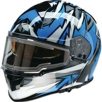 Z1R Warrant Neuron Snow Helmet w/Heated Electric Shield Blue/White XS