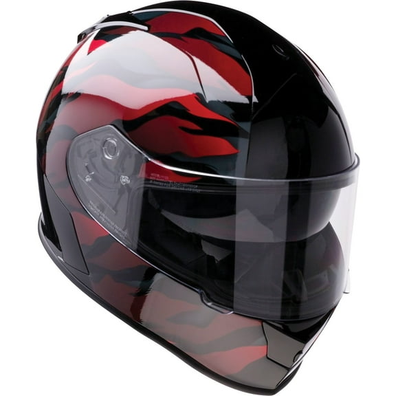 Z1R Warrant Pantera Motorcycle Helmet Black/Red XXL