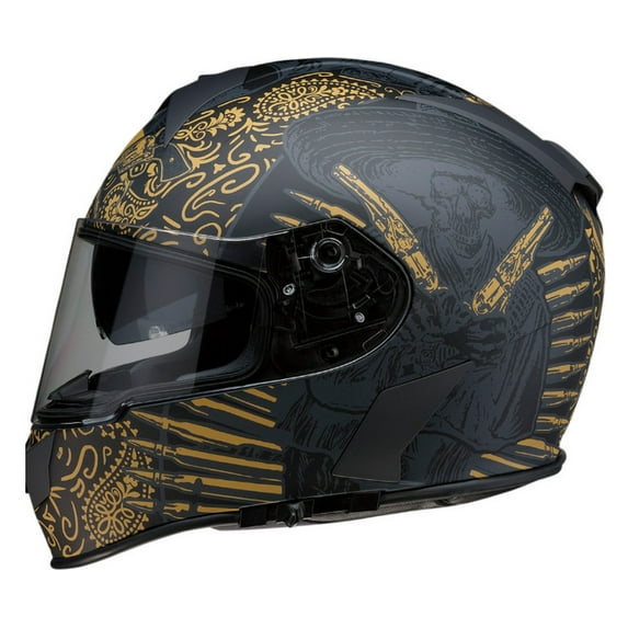 Z1R Warrant Sombrero Motorcycle Helmet Black MD