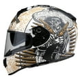 thumbnail image 1 of Z1R Warrant Sombrero Motorcycle Helmet White/Gold LG, 1 of 6