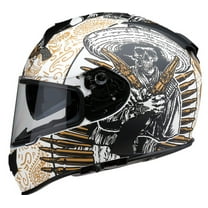 Z1R Warrant Sombrero Motorcycle Helmet White/Gold LG