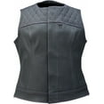 thumbnail image 1 of Z1R Werk Womens Leather Motorcycle Vest Black XL, 1 of 3