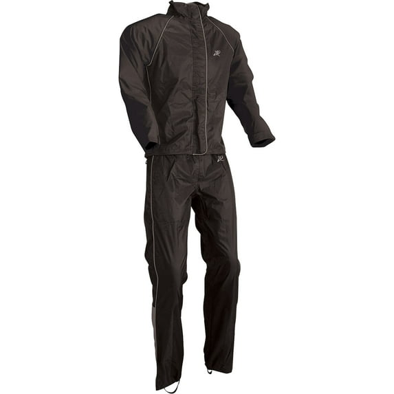 Z1R Womens 2-Piece Rainsuit Black XS
