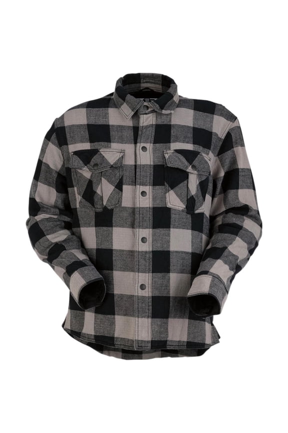 The Duke Flannel Shirt (XX-Large, Gray/Black)