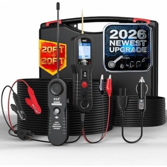 Z200 Automotive Power Circuit Probe Tester, 12/24V Electrical Short/Open Breaker Finder, 4-in-1 /Resistance/Relay/Diode Tester, Wire Tracer with 40FT , for 99%