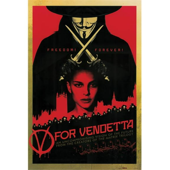 Z202-24x36-NA V for Vendetta Poster, 24 x 36