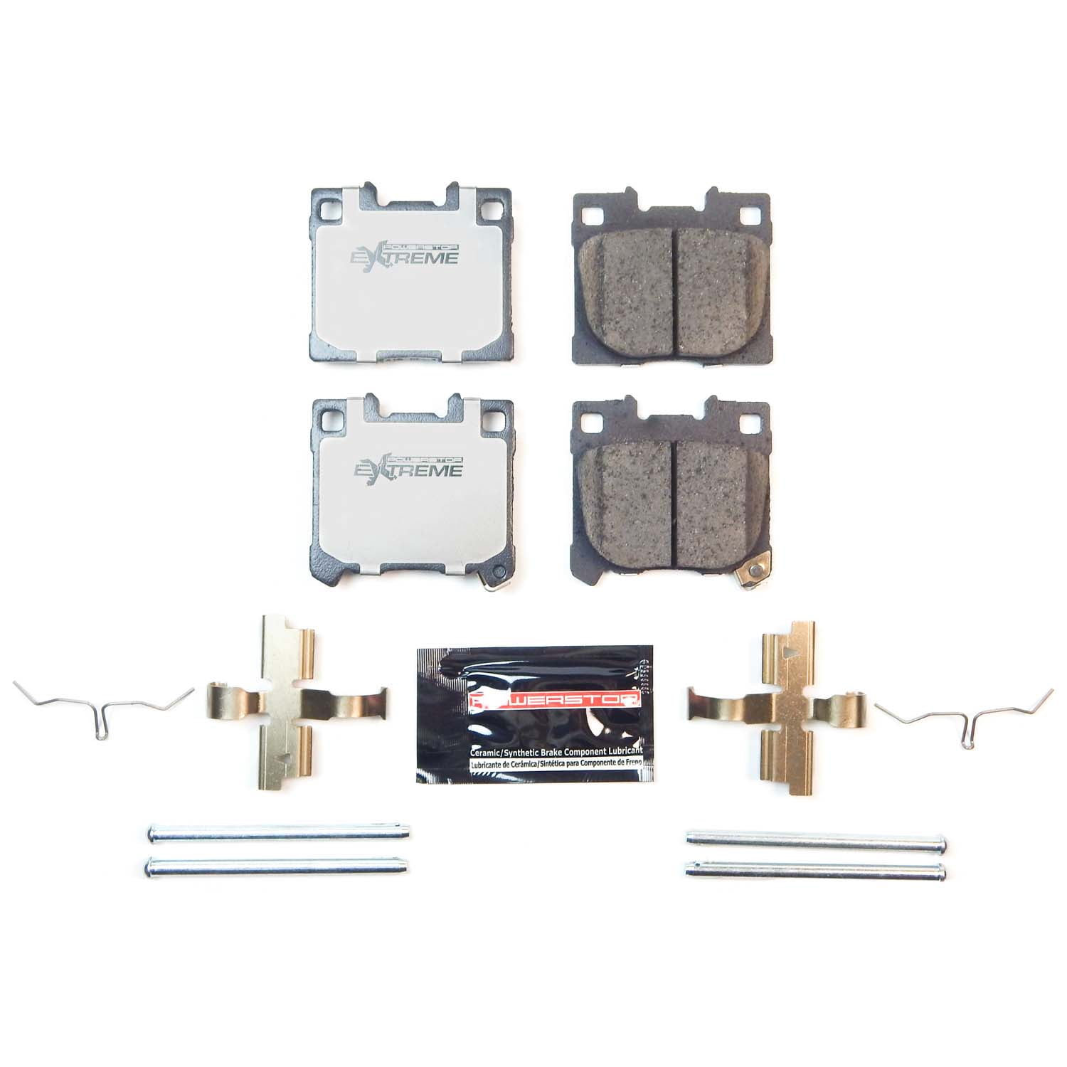 Power Stop Z26 Street Warrior Brake Pads with Hardware, Rear - for Toyota GR Corolla 2023-24