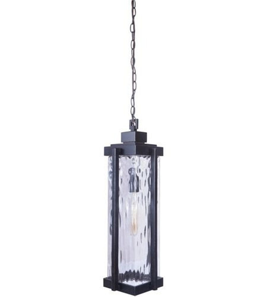 Transitional Distressed Bronze Drum Pendant with Clear Glass Shade