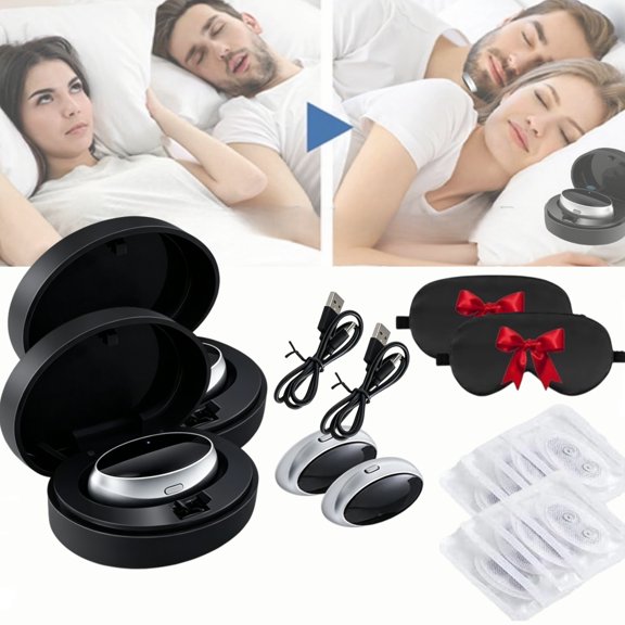Z3 Pro Anti-Snoring Device, Fast and Effective Smart, 3-Speed Adjustable Comfortable Nose Clip Snore Relief Device,Portable Reusable Night Sleep Aid,snoring solution(2 set)