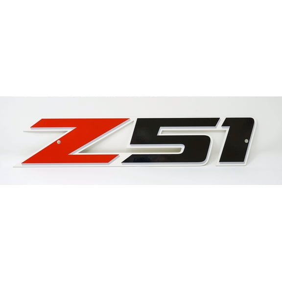 Z51 Red and Black Steel Sign