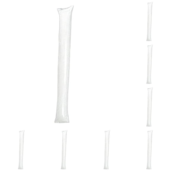 Z52LingLing Decoration 10PC Cheering Inflatable Sticks Thunder Sticks Noise Makers White