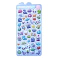 thumbnail image 1 of Z52LingLing Decoration 3D Puffy Relief Hollow Stickers Cute Kawaii Animals PVC DIY Decals Style D, 1 of 9