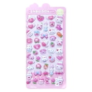 Z52LingLing Decoration 3D Puffy Relief Hollow Stickers Cute Kawaii Animals PVC DIY Decals Style F