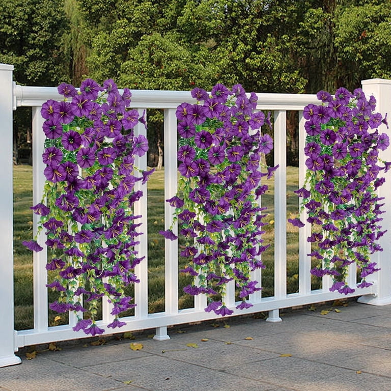 Z52LingLing Decoration 1-Pack Artificial Hanging Mum Plants