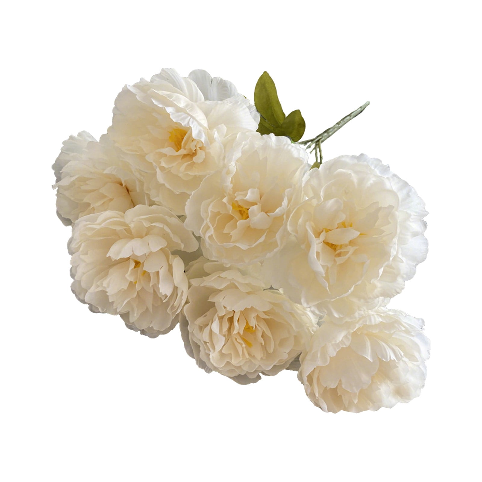 Z52LingLing Decoration 7 Heads Artificial Peony Silk Flowers