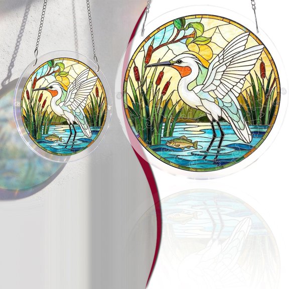 Z52LingLing Decoration 19x19cm Acrylic DIY Puzzle Suncatcher Model E