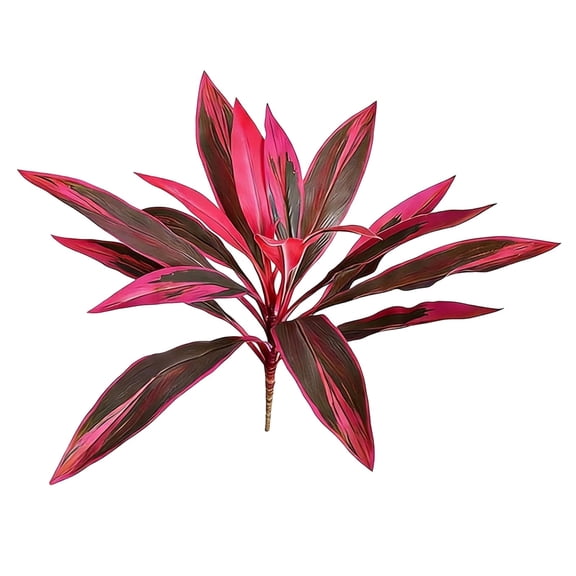 Z52LingLing Decoration Artificial Cordyline Ti Plant 18 Heads Outdoor Large Fake Dragon Blood Plant