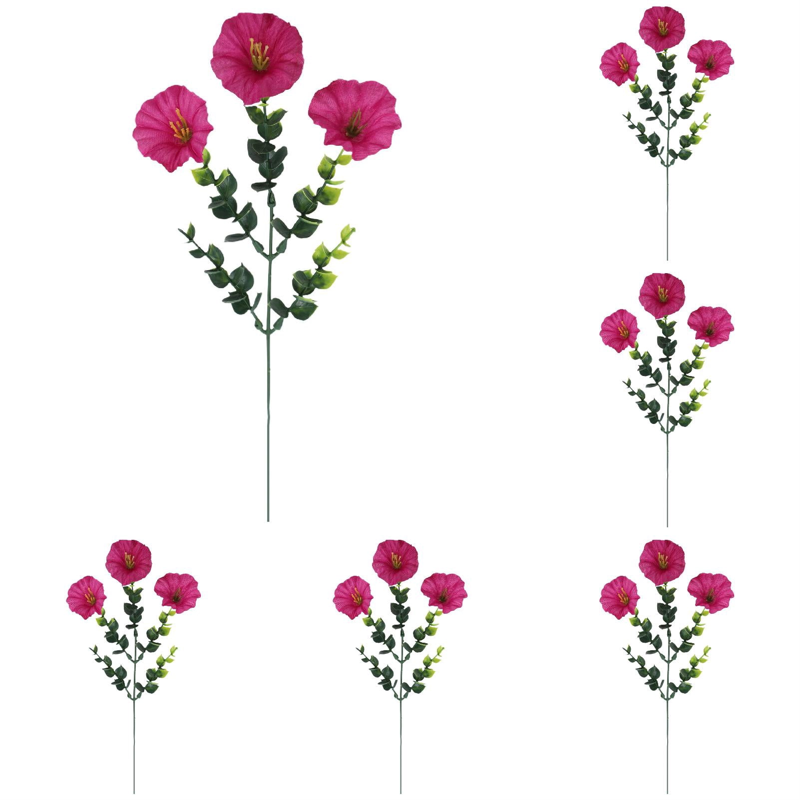 Z52LingLing Decoration Artificial Violet Silk Flower Single Stem