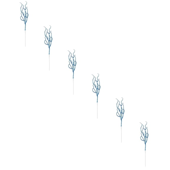 Z52LingLing Decoration Blue Spring Grass-like Violet Artificial Flowers - Maintenance-Free Stylish Decor for Vase, Bedroom, Dining Table, Cafe, Wedding, or Gift