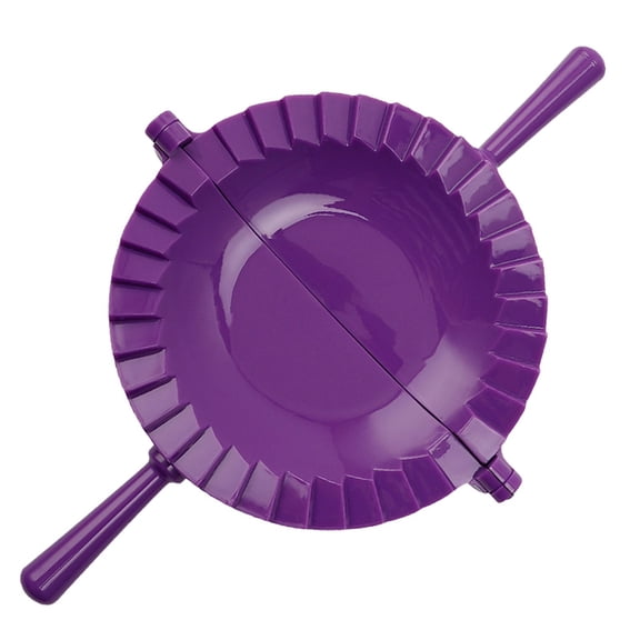 Z52LingLing Decoration Extra-Large Dumpling Maker Press, Heavy-Duty Empanada Calzone Cutter & Sealer, Pastel Purple, 1-Piece