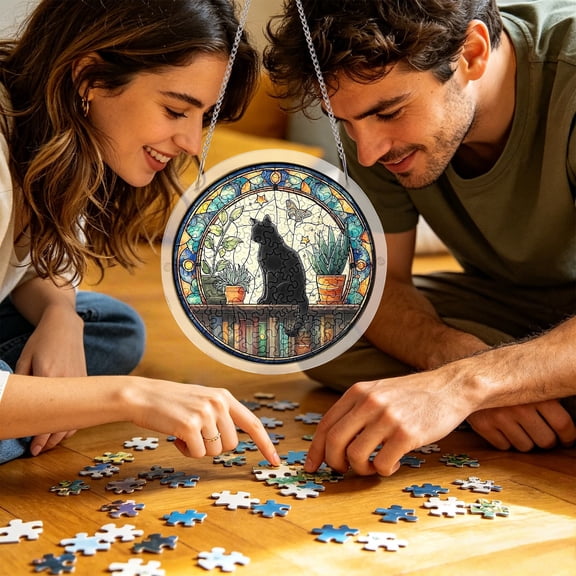 Z52LingLing Decoration Fun Acrylic Puzzle Hanging Ornament I – High-Quality DIY Decor with Light Appeal