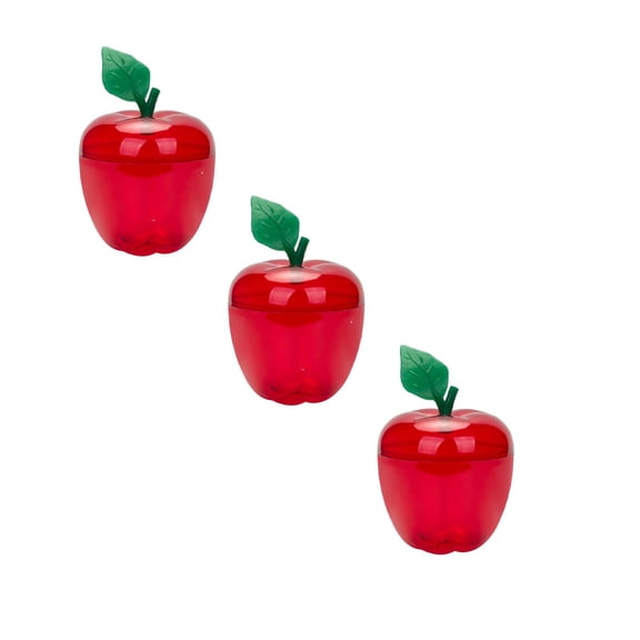 Z52LingLing Decoration Large-Sized Apple Gift Box – Transparent Red Storage Container with Tight-Seal Cover for Candy & Gifts