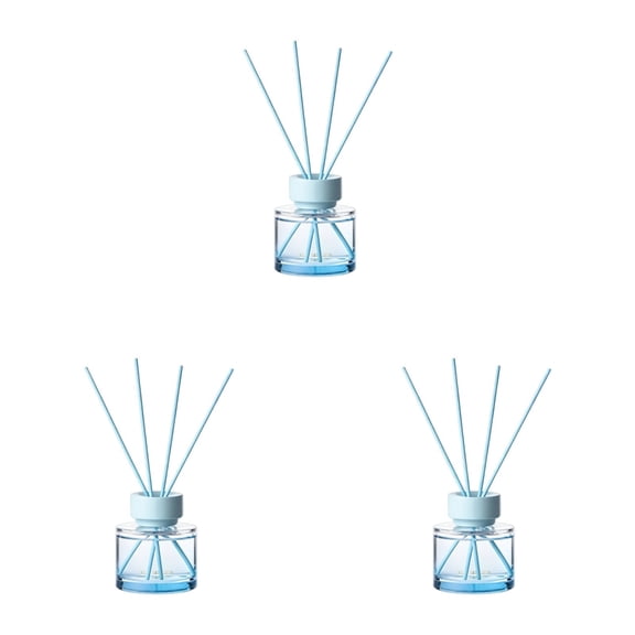 Z52LingLing Decoration Long Lasting Tea Aroma Reed Diffuser Vegan Oil Scented Set Style B (3pc)