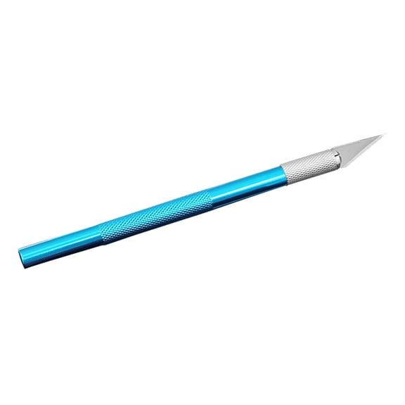 Z52LingLing Decoration Precision Fruit Carving Knife and Paper Craft Pen Cutter, Art Sculpting Tool with Protective Cap, Blue, 1-Piece