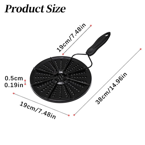 Z52LingLing Decoration Premium Enamel Heat Diffuser Plate - 1 Pack, Universal Stove Tamer for Pots & Pans